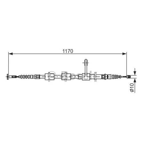 Трос cтояночного тормоза Bosch 1987477554 в Emex