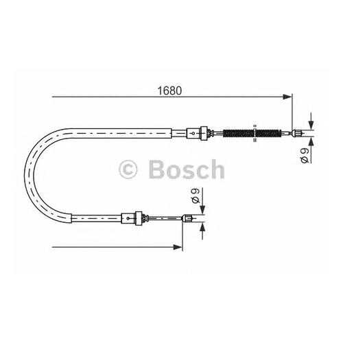 Трос cтояночного тормоза Bosch 1987477955 в Emex