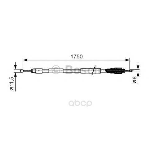 Трос cтояночного тормоза Bosch 1987482018 в Emex