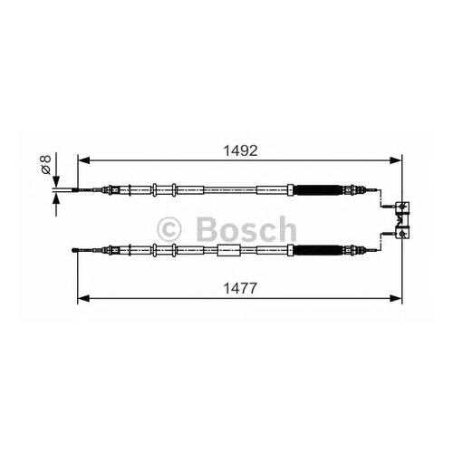 Трос cтояночного тормоза Bosch 1987482038 в Emex