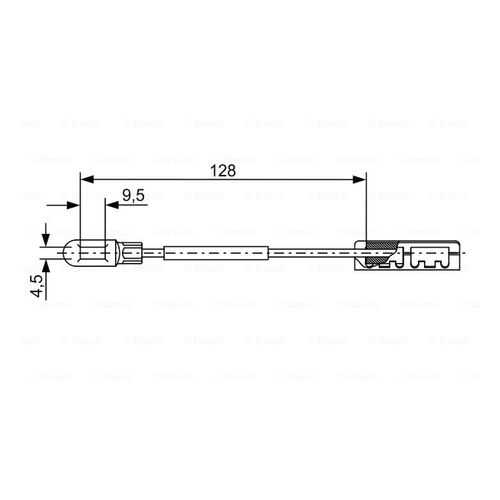 Трос cтояночного тормоза Bosch 1987482452 в Emex
