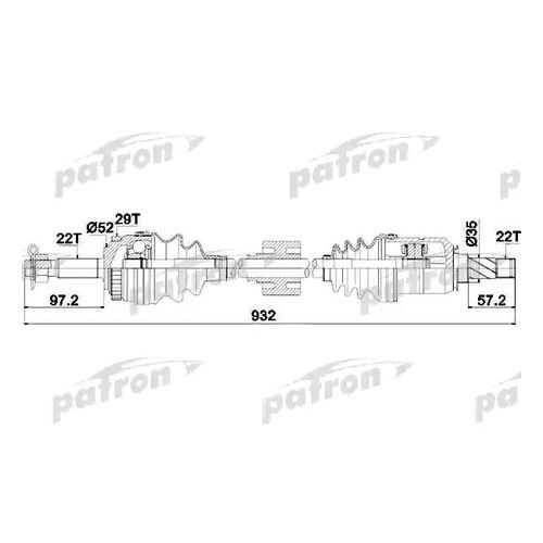 Приводной вал PATRON PDS0193 в Emex