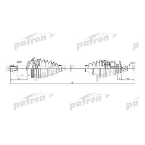 Приводной вал PATRON PDS0431 в Emex