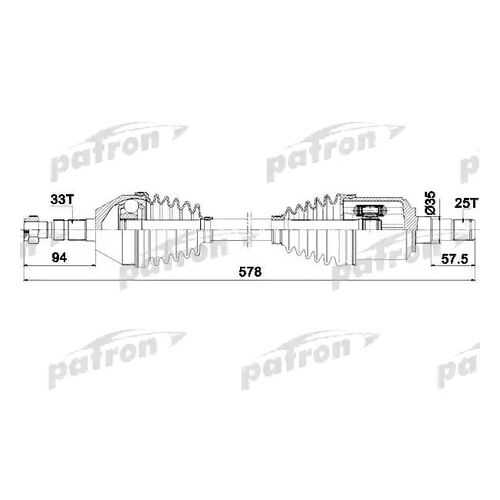 Приводной вал PATRON PDS0435 в Emex