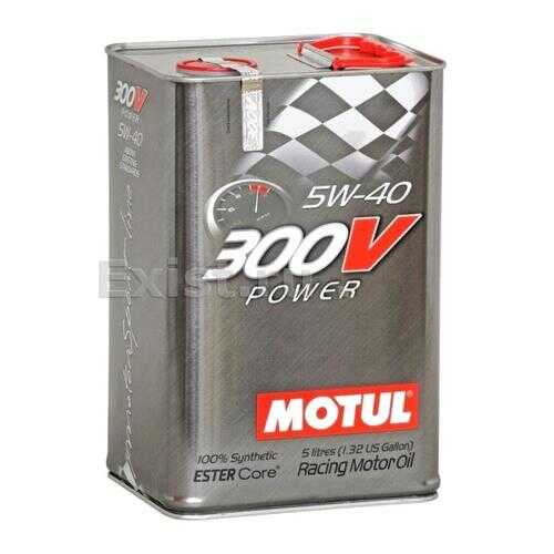 Масло моторное Motul 300V Power 5W40 синтетическое 5 л 109518 в Emex