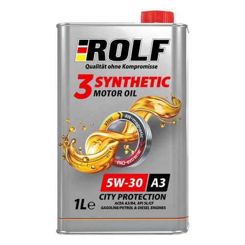 Масло моторное ROLF 3-synthetic 5W-30 ACEA A3/B4 1л в Emex