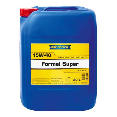 Моторное масло Ravenol Formel Super SAE 15W-40 20л в Emex