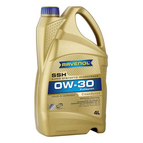 Моторное масло Ravenol Super Synthetic Hydrocrack SSH SAE 0W-30 4л в Emex