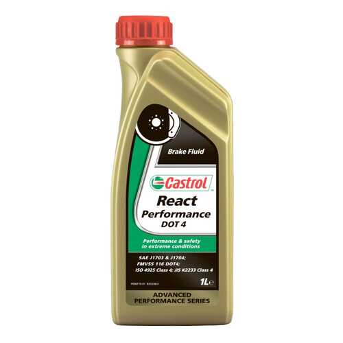 Тормозная жидкость Castrol React Performance DOT 4 1л 157F8B в Emex