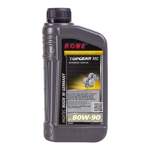 Трансмиссионное масло Rowe HIGHTEC TOPGEAR 80w90 1л 25000-0010-03 в Emex